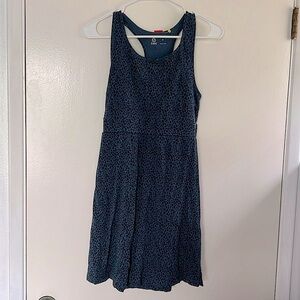 TASC blue leopard print tennis dress